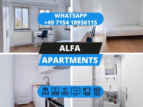ALFA APARTMENTS / Stuttgart / Kornwestheim SOFORT VERFÜGBAR ALFA APARTMENTS / Stuttgart / Kornwestheim SOFORT VERFÜGBAR