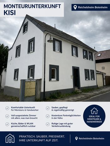 Monteursunterkunft in Reichelsheim (Beienheim) Monteursunterkunft in Reichelsheim (Beienheim)