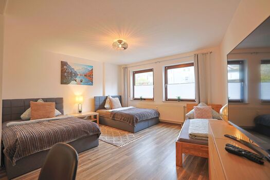 Wohnbereich / Schlafbereich mit 3 Betten Wohnbereich / Schlafbereich mit 3 Betten