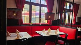 Innenraum italienisches Restaurant im Haus Innenraum italienisches Restaurant im Haus