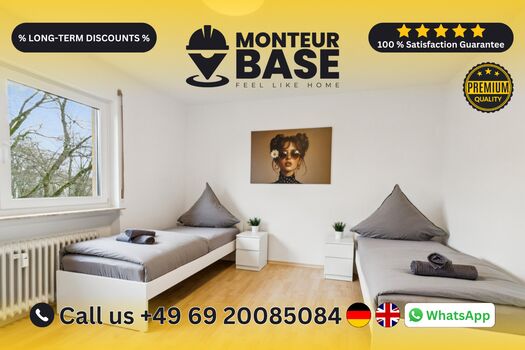 MONTEUR BASE - Unterkunft für 2-50 Personen in Hanau Bild 1 MONTEUR BASE - Unterkunft für 2-50 Personen in Hanau Bild 1