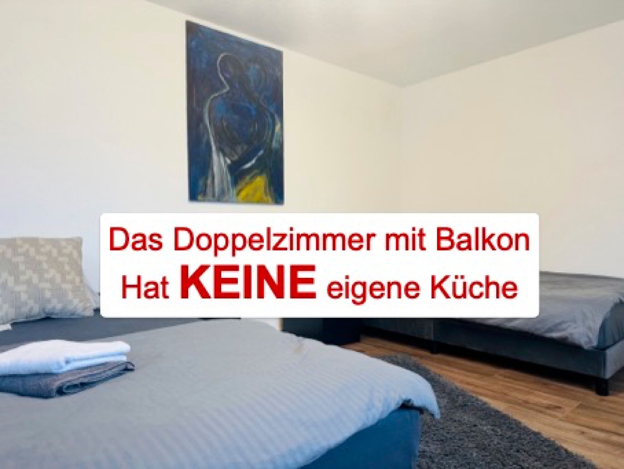 Doppelzimmer mit zwei Einzelbetten - das Doppelzimmer hat keine eigene Küche Doppelzimmer mit zwei Einzelbetten - das Doppelzimmer hat keine eigene Küche