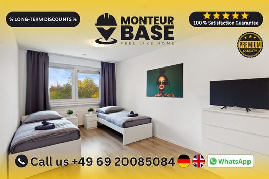 MONTEUR BASE - Unterkunft für 2-50 Personen in Hanau Bild 1 MONTEUR BASE - Unterkunft für 2-50 Personen in Hanau Bild 1