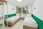 Schlafzimmer mit 2 Hotelbetten Schlafzimmer mit 2 Hotelbetten