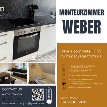 Monteurwohnung David – bis 10 Personen 👷♂️👷♀️ Bild 1 Monteurwohnung David – bis 10 Personen 👷♂️👷♀️ Bild 1