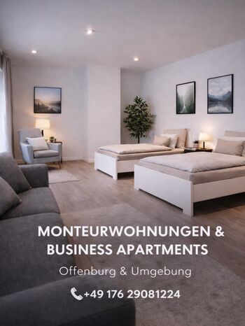 Moderne Monteurwohnungen mit Einzelbetten !AB SOFORT FREI! Moderne Monteurwohnungen mit Einzelbetten !AB SOFORT FREI!
