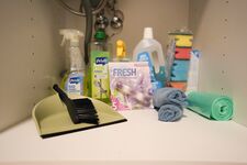 Reinigungsmittel sind immer vorhanden Reinigungsmittel sind immer vorhanden