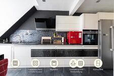 Vollausgestattete Küche mit Kühlschrank, Induktionsherd, Ofen, Toaster etc. / Kitchen: All Gadgets included Vollausgestattete Küche mit Kühlschrank, Induktionsherd, Ofen, Toaster etc. / Kitchen: All Gadgets included