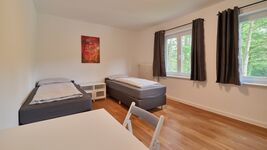 Pro Schlafzimmer gibt es zwei Einzelbetten. Pro Schlafzimmer gibt es zwei Einzelbetten.