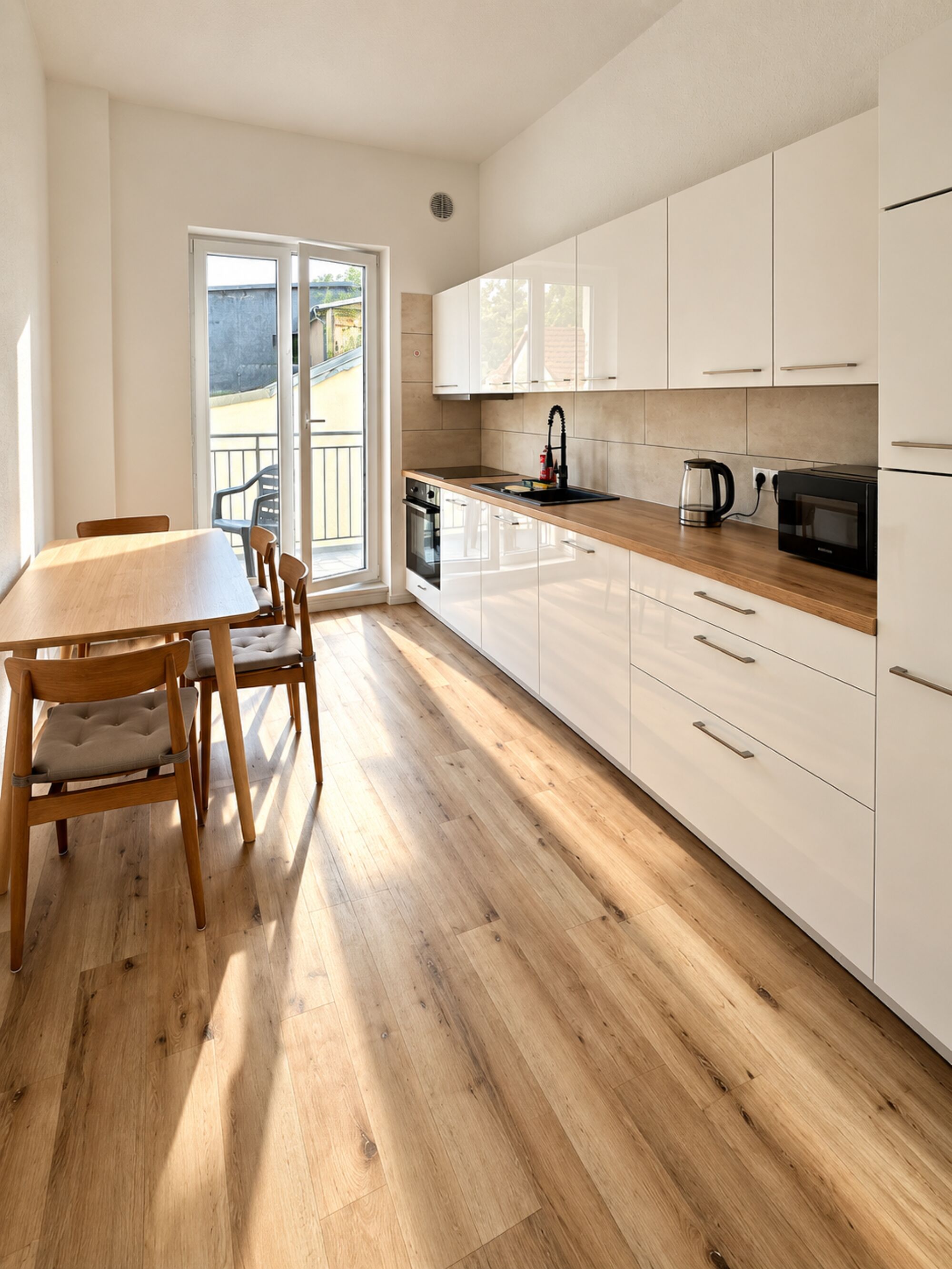 Küche mit Balkon Küche mit Balkon