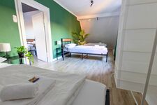 Schlafzimmer 3 mit drei Betten. Schlafzimmer 3 mit drei Betten.