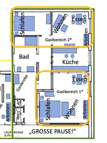 GROßE PAUSE! 6 Gäste, bahnhofsnah, Parkplatz, WLAN Picture 3 GROßE PAUSE! 6 Gäste, bahnhofsnah, Parkplatz, WLAN Picture 3