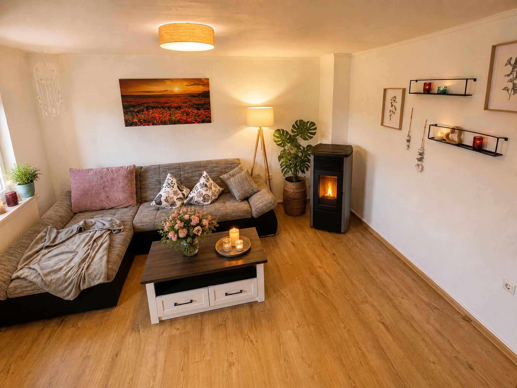 Wohnzimmer mit Schlafcouch Wohnzimmer mit Schlafcouch