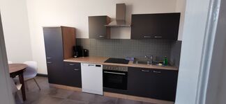 Küche mit gemütlicher Sitzecke Küche mit gemütlicher Sitzecke