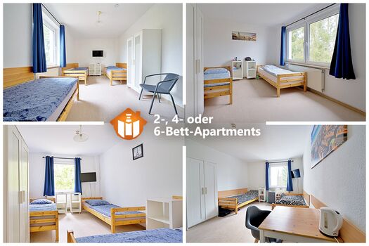 2/15 - 2-, 4- oder 6-Bett-Apartments 2/15 - 2-, 4- oder 6-Bett-Apartments