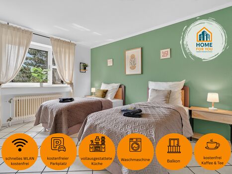 HOME FOR YOU I 3-Bettzimmer für 6 Personen I Bocholt HOME FOR YOU I 3-Bettzimmer für 6 Personen I Bocholt
