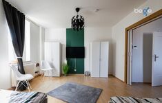 Schlafzimmer 3 mit zwei Einzelbetten, Sitzecke und Smart TV Schlafzimmer 3 mit zwei Einzelbetten, Sitzecke und Smart TV