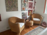 Kleine Sitzecke im Flur vor der Wohnung Kleine Sitzecke im Flur vor der Wohnung