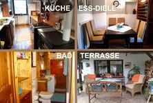 Küche, Duschbad, Eß-Diele und Terrasse Küche, Duschbad, Eß-Diele und Terrasse
