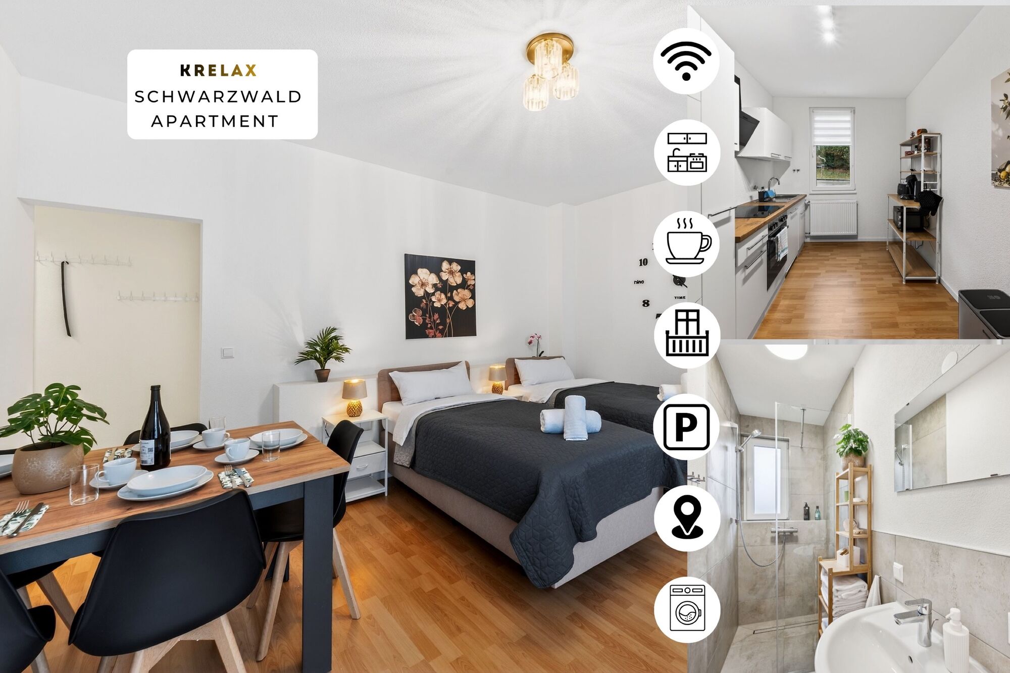 Modernes Monteurapartment mit Platz für Teams – Einzelbetten, große Küche und Parkplätze direkt am Haus. Modernes Monteurapartment mit Platz für Teams – Einzelbetten, große Küche und Parkplätze direkt am Haus.