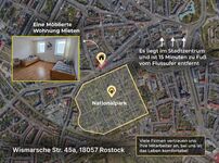 Kurzzeitmiete in Rostock Zentrum, Möblierte Wohnung, 3 Pers Obrázok 3 Kurzzeitmiete in Rostock Zentrum, Möblierte Wohnung, 3 Pers Obrázok 3