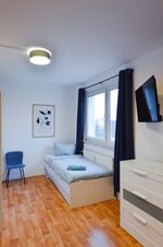 Einzelbetten mit Boxspringmatratze