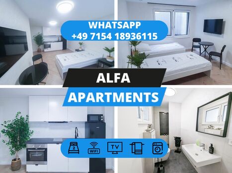 ALFA APARTMENTS / Stuttgart Bosch/Porsche - SOFORT VERFÜGBAR