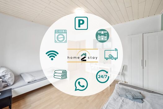 GÜNSTIGE Monteur Wohnungen Hanau WiFi, Smart TV, Parken