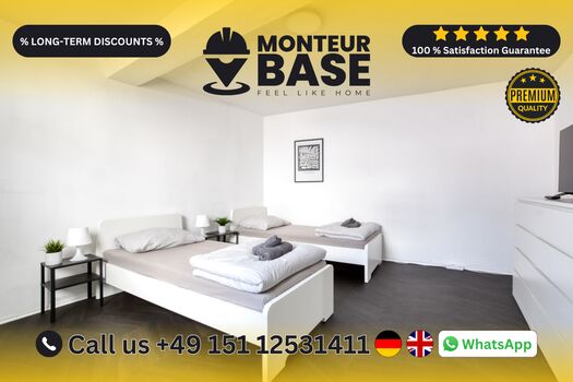 MONTEUR BASE - Unterkunft für 2-7 Personen in Hanau