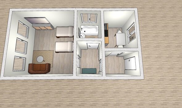 EMAS 1 / Whg. mit 2 Einzelbetten, WLAN, Küche, Waschmaschine Bild 4