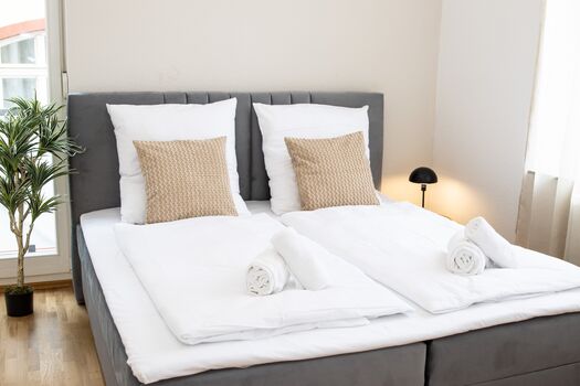 Schlafzimmer 3 mit einem Doppelbett für 2 Personen