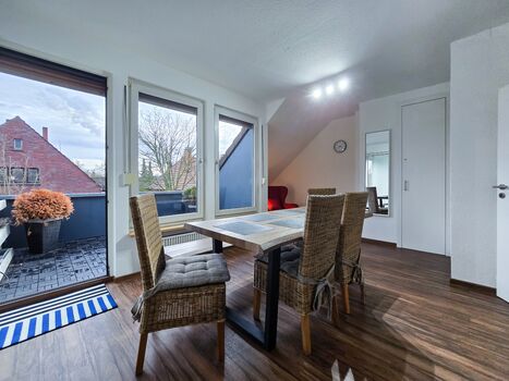 Moderne Monteurwohnung in Datteln: 6 Betten, Balkon, Parken