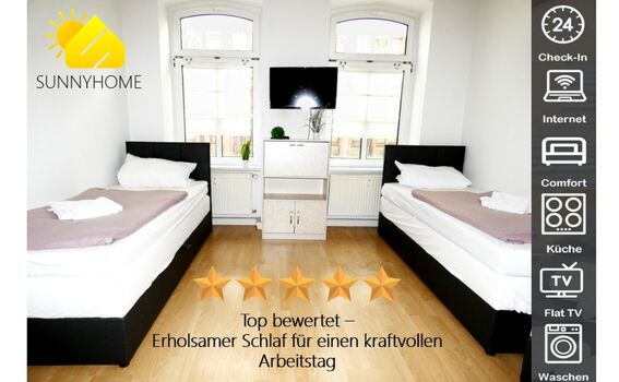 SUNNYHOME Monteurwohnungen in Erfurt (ID 901/WE1-WE9)