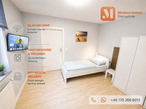 3x Einzelzimmer | 3x Smart TV | Küche | Internet