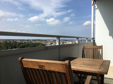 ★Sonnenuntergang vom Balkon/Ausblick bis Ostsee Bild 2