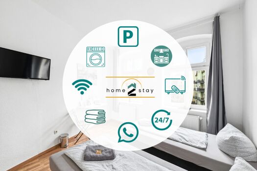 Monteur Apartments Dresden Balkon Smart TV 2-31 Betten *** Bild 1