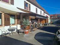 Morgensonne an der Veranda