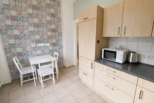 Küche mit Sitzplatz