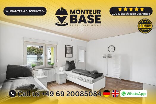 MONTEUR BASE - Unterkunft für 2-7 Personen in Frankfurt Main