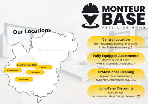 MONTEUR BASE - Unterkunft 2-7 Personen in Großkrotzenburg Zdjęcie 5