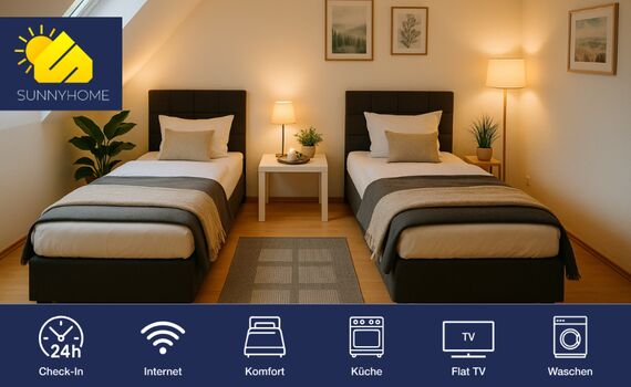 SUNNYHOME Monteurwohnungen nahe Regensburg (8 Pers)(ID 402 )