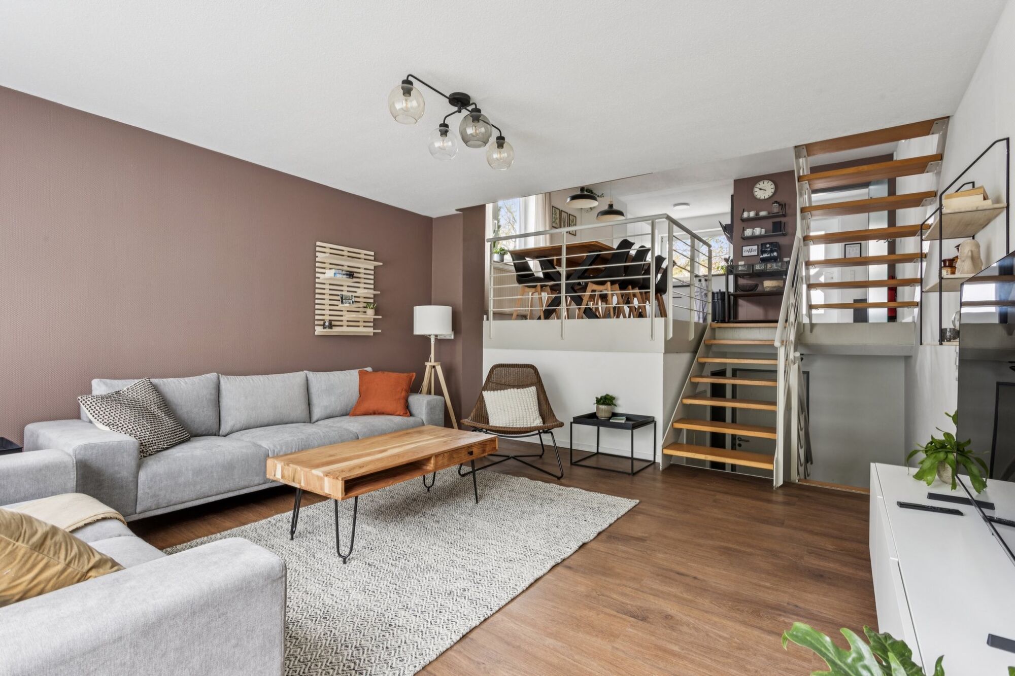 Wohnzimmer mit Terassenzugang