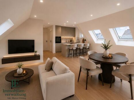Moderne 2-Zimmer-Wohnung mit Blick in Richtung Neckar