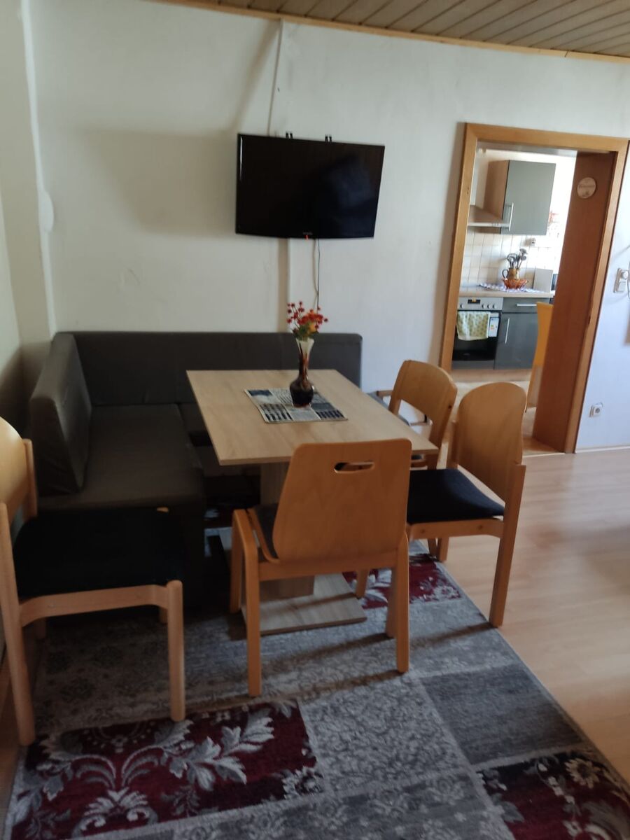 Essbereich im Wohnzimmer