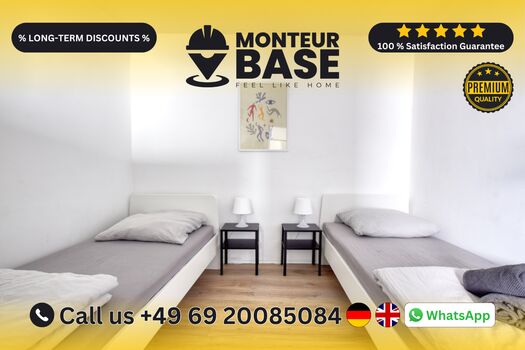 MONTEUR BASE - Unterkunft für 2-7 Personen in Mainz
