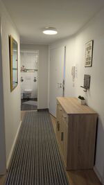 Flur zu den Räumen