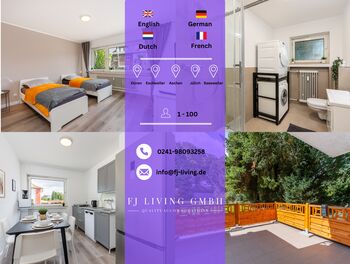 Komfortable Wohnung mit 5 Einzelbetten und Terrasse!