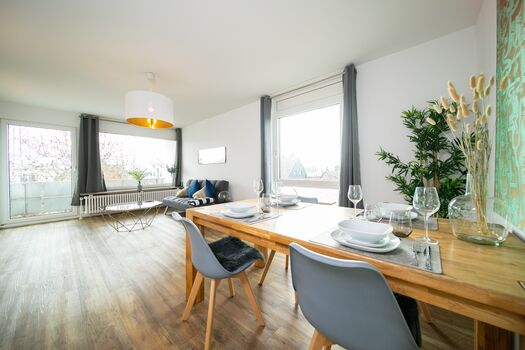 2 Schlafzimmer - 5 Betten - Wohnzimmer + Küche/Waschmaschine