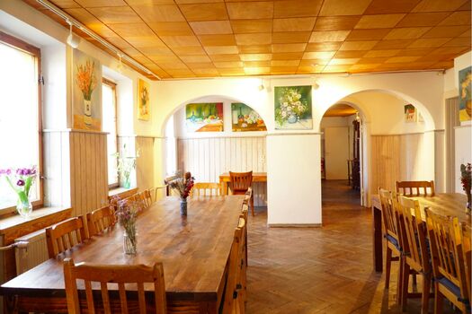 Viel Platz für gemeinsame Essen, Besprechungen & Co.