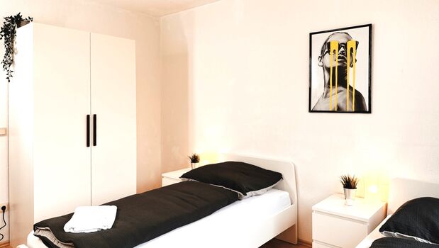 Monteurwohnung mit Balkon und Wohnzimmer Obrázok 2